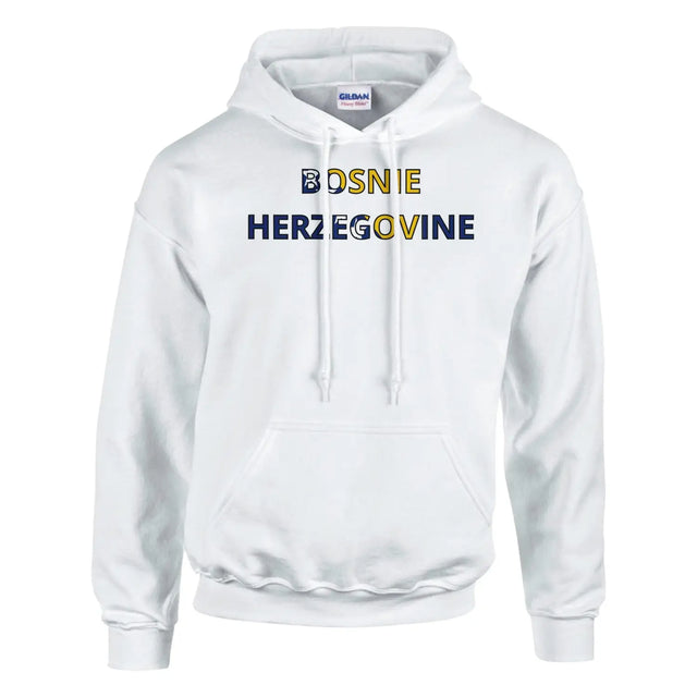 Sweat drapeau bosnie-herzégovine en écriture - pixelforma