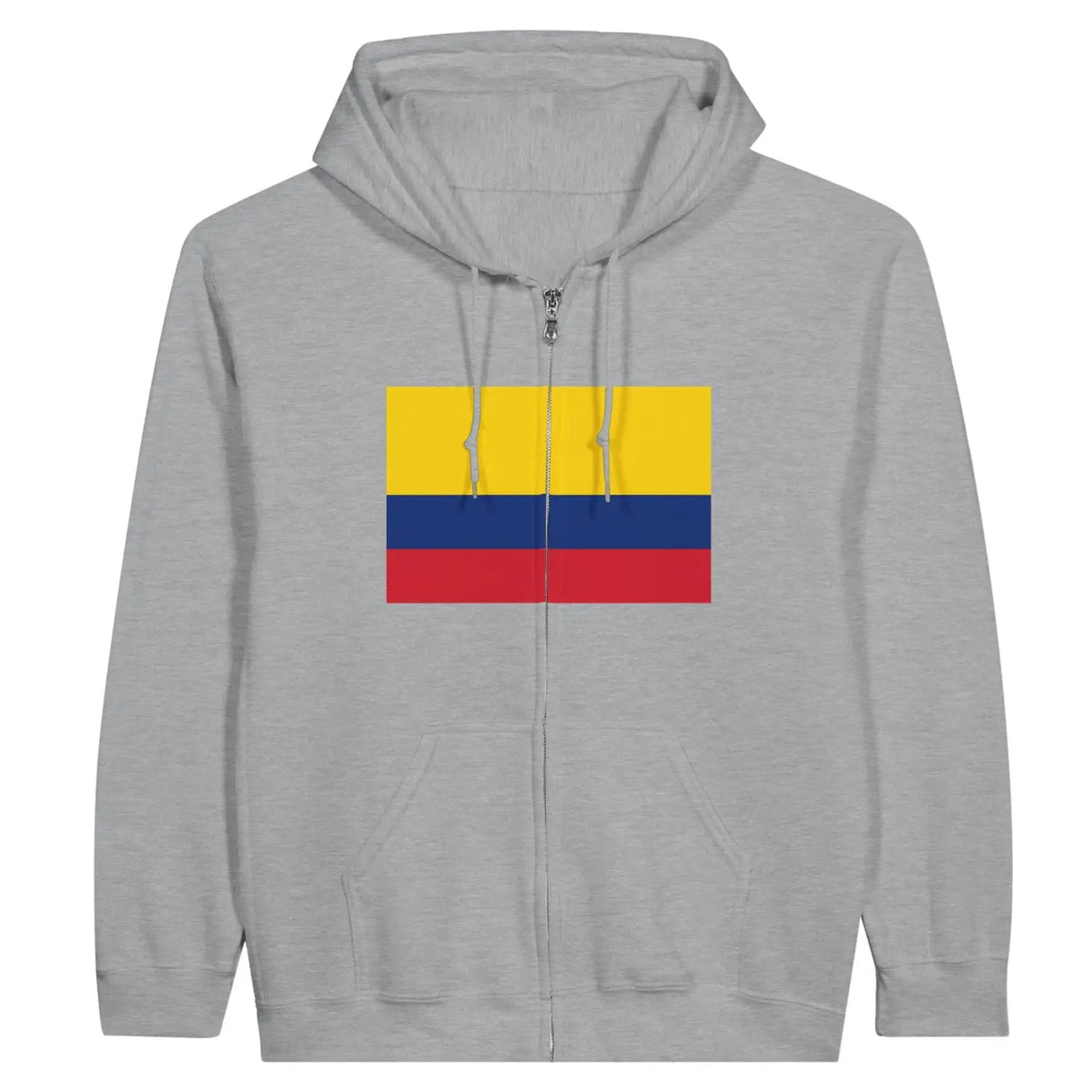 Sweat à capuche drapeau colombie à fermeture éclair - pixelformaflag