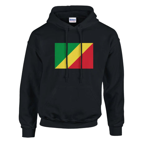 Sweat à capuche drapeau congo coton mélangé broderie
