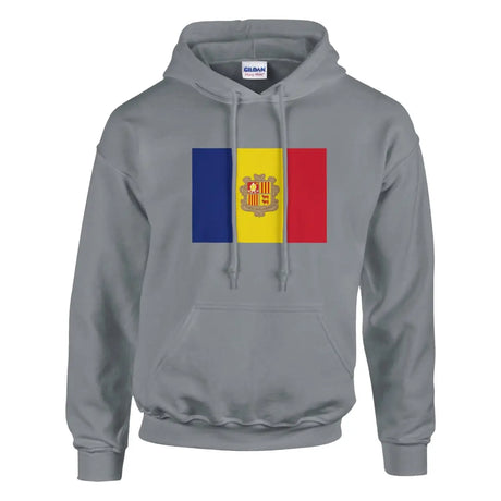 Sweat à capuche Drapeau d'Andorre - Pixelforma 