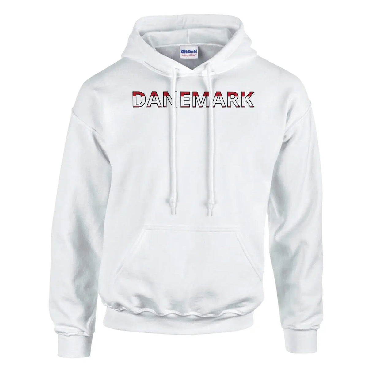 Sweat drapeau danemark en écriture - pixelforma