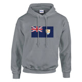 Sweat à capuche drapeau d’anguilla coton mélangé imprimé