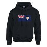Sweat à capuche drapeau d’anguilla coton mélangé imprimé