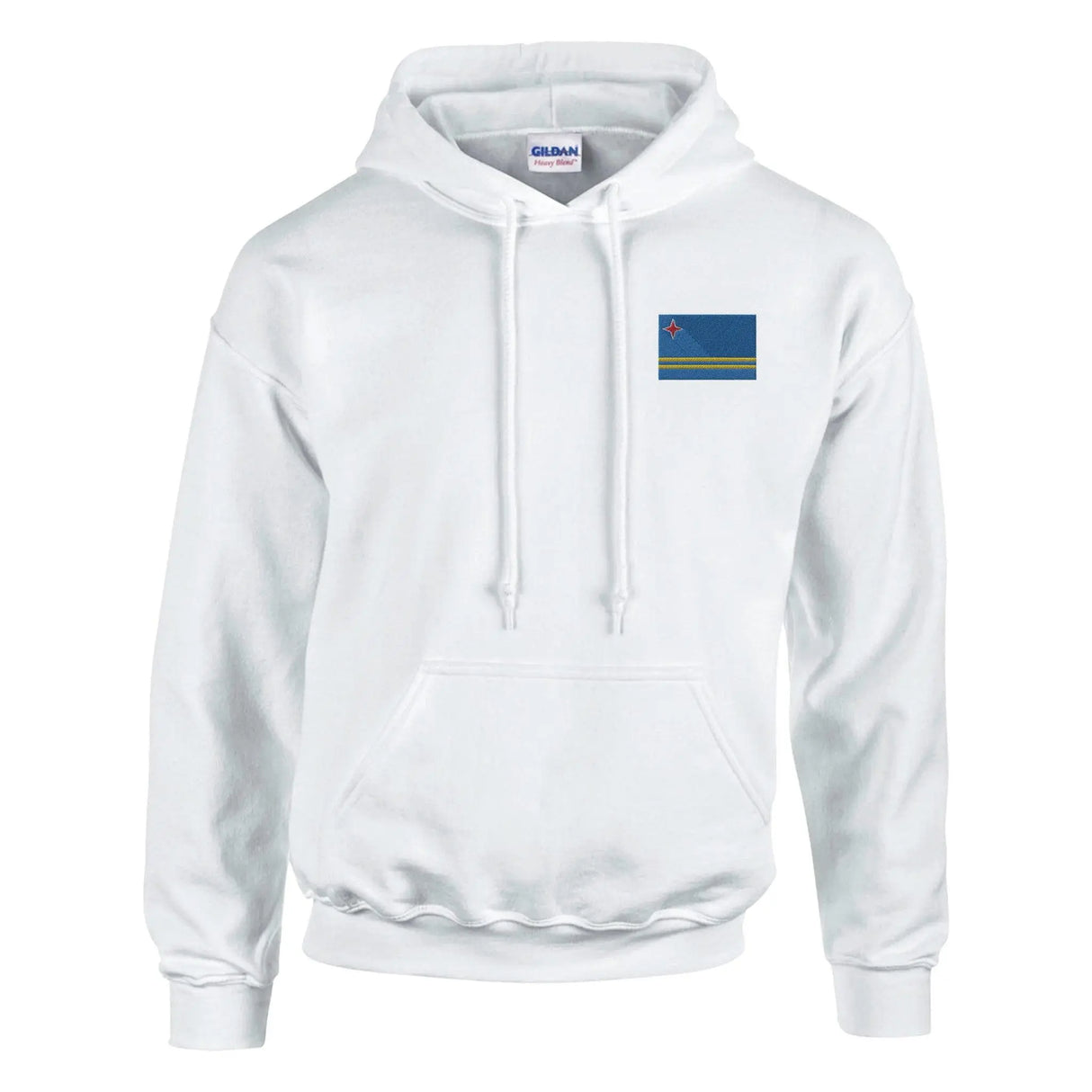 Sweat à capuche drapeau d’aruba broderie coton mélangé
