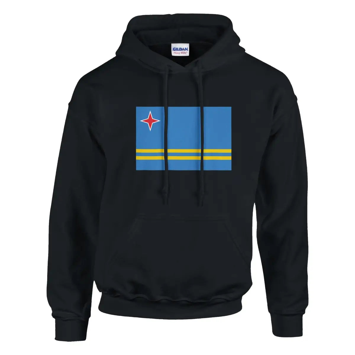 Sweat à capuche Drapeau d'Aruba - Pixelforma 