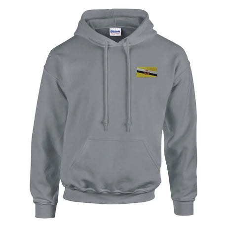 Sweat à capuche drapeau de brunei en broderie - pixelformaflag
