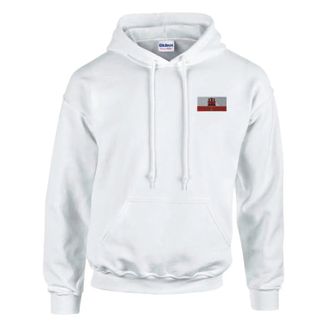 Sweat à capuche drapeau de gibraltar en broderie - pixelformaflag