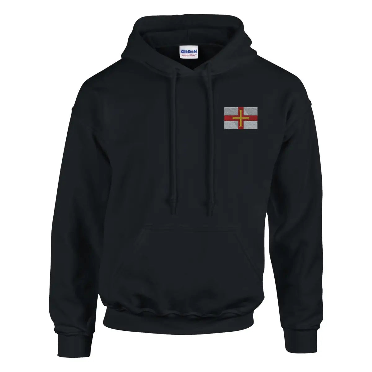 Sweat à capuche drapeau de guernesey en broderie - pixelformaflag