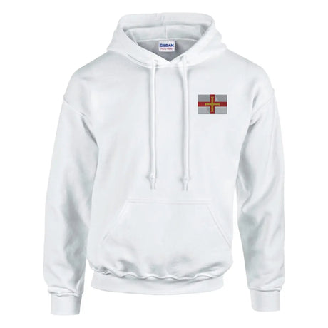 Sweat à capuche drapeau de guernesey en broderie - pixelformaflag