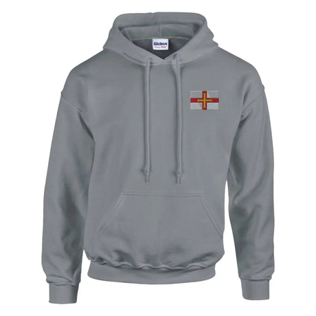 Sweat à capuche drapeau de guernesey en broderie - pixelformaflag