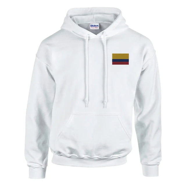 Sweat à capuche Drapeau de la Colombie en broderie - Pixelforma 