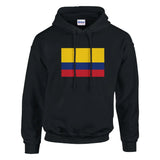 Sweat à capuche drapeau de la colombie - pixelformaflag