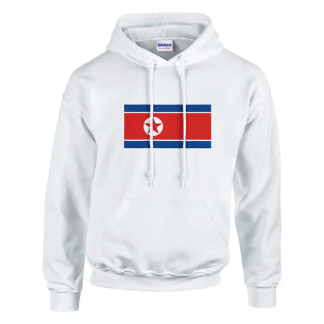 Sweat à capuche Drapeau de la Corée du Nord - Pixelforma 