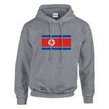 Sweat à capuche Drapeau de la Corée du Nord - Pixelforma 