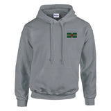 Sweat à capuche drapeau de la dominique en broderie - pixelformaflag