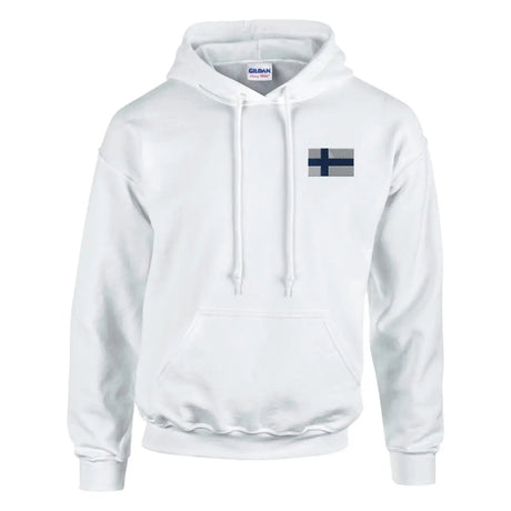 Sweat à capuche drapeau de la finlande en broderie - pixelformaflag