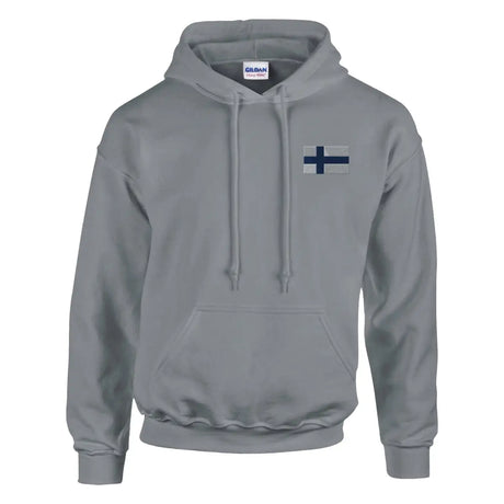 Sweat à capuche drapeau de la finlande en broderie - pixelformaflag