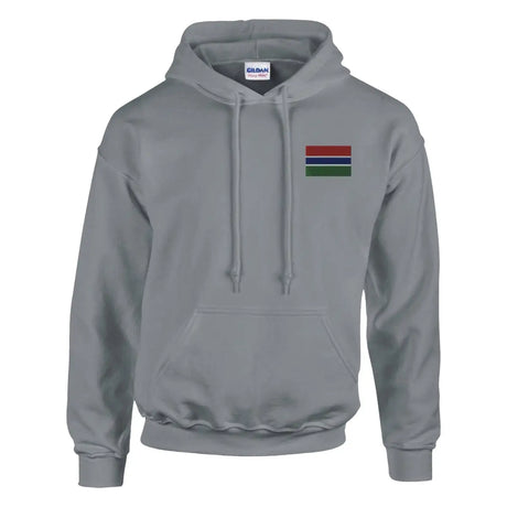 Sweat à capuche drapeau de la gambie en broderie - pixelformaflag