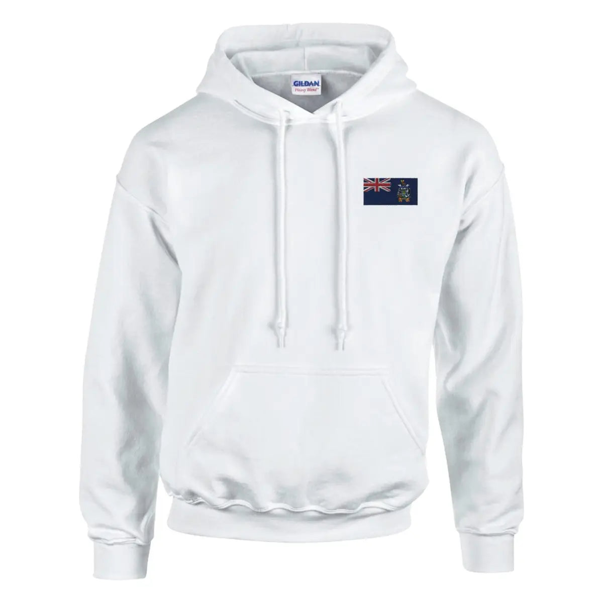 Sweat à capuche drapeau de la géorgie du sud-et-les îles sandwich du sud en broderie - pixelformaflag