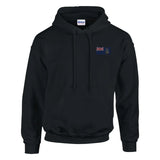 Sweat à capuche drapeau de la géorgie du sud-et-les îles sandwich du sud en broderie - pixelformaflag
