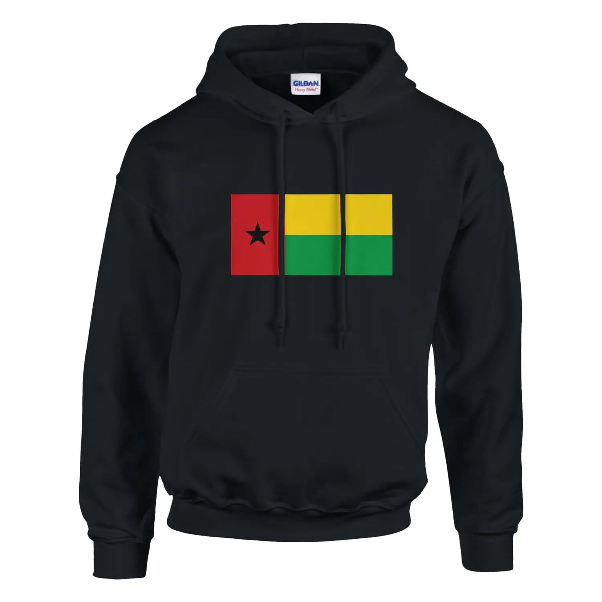 Sweat à capuche drapeau de la guinée-bissau - pixelforma