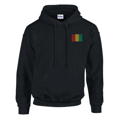 Sweat à capuche Drapeau de la Guinée en broderie - Pixelforma 