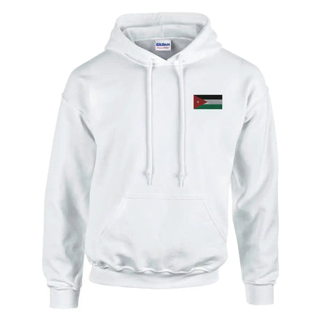 Sweat à capuche Drapeau de la Jordanie en broderie - Pixelforma 