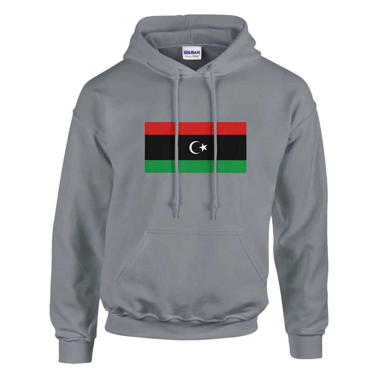 Sweat à capuche drapeau de la libye - pixelformaflag