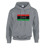 Sweat à capuche drapeau de la libye - pixelformaflag