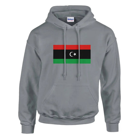Sweat à capuche drapeau de la libye - pixelformaflag