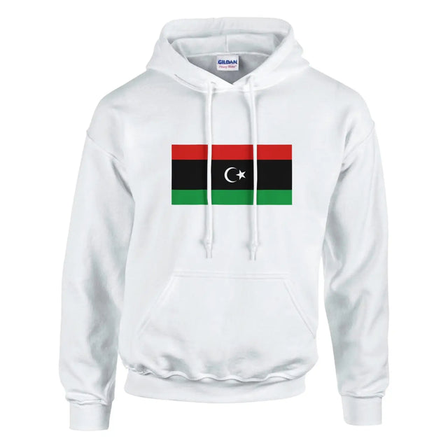Sweat à capuche drapeau de la libye - pixelformaflag