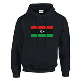 Sweat à capuche drapeau de la libye - pixelformaflag