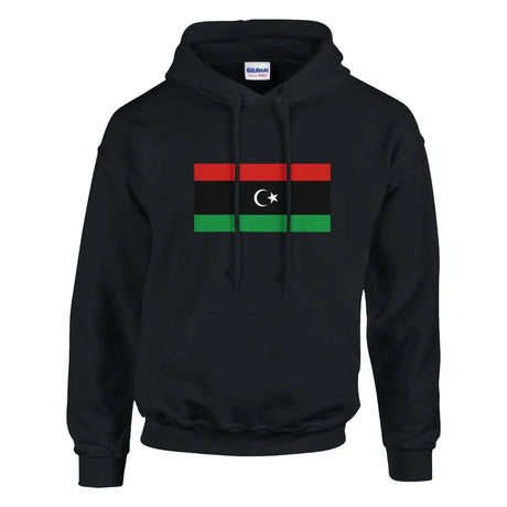 Sweat à capuche drapeau de la libye - pixelformaflag