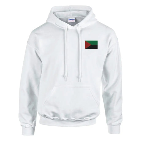 Sweat à capuche drapeau de la martinique en broderie - pixelformaflag