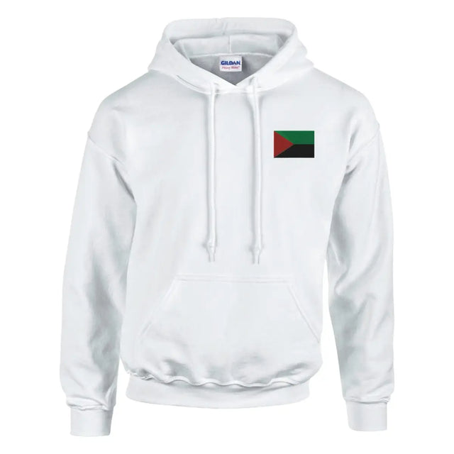 Sweat à capuche drapeau de la martinique en broderie - pixelformaflag