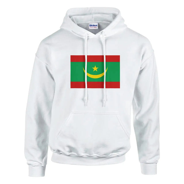 Sweat à capuche Drapeau de la Mauritanie - Pixelforma 