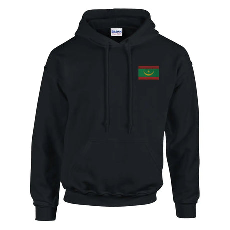 Sweat à capuche drapeau de la mauritanie en broderie - pixelformaflag