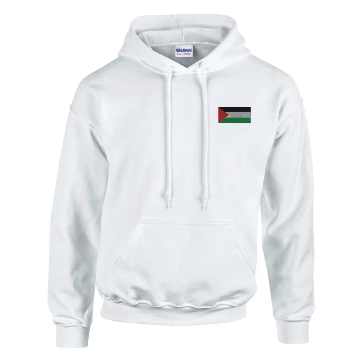 Sweat à capuche Drapeau de la Palestine en broderie - Pixelforma 