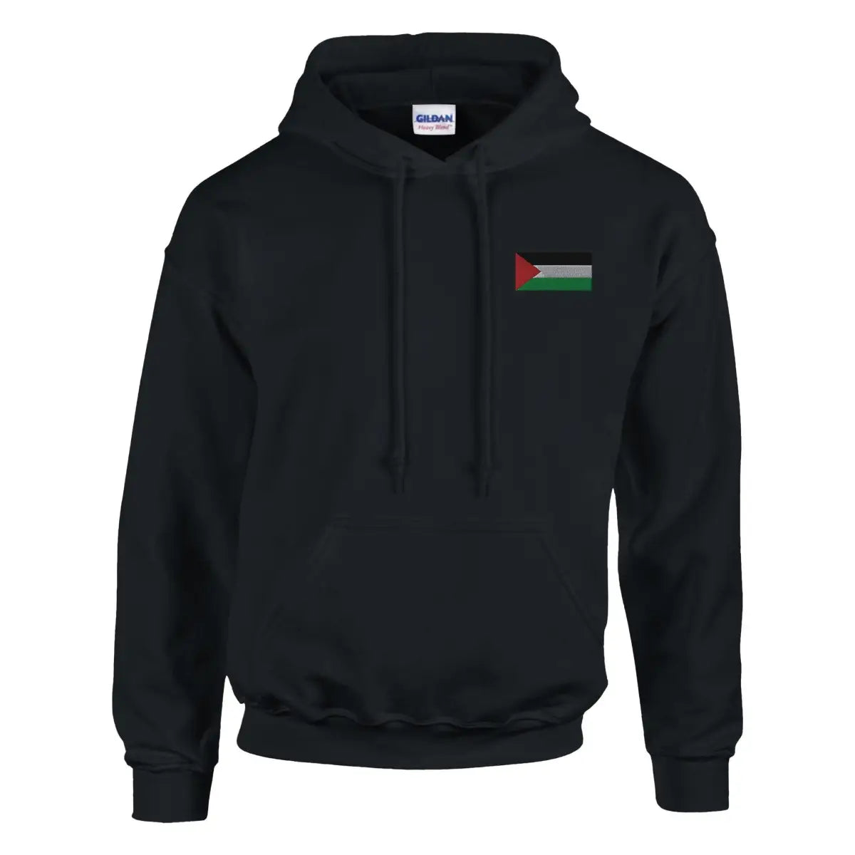 Sweat à capuche drapeau de la palestine en broderie - pixelformaflag