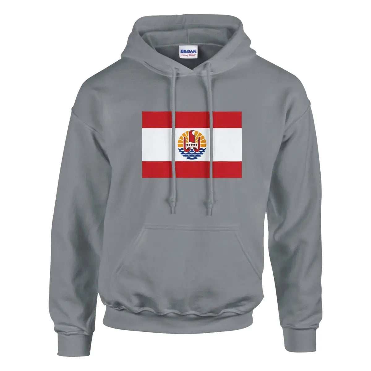 Sweat à capuche Drapeau de la Polynésie française - Pixelforma 