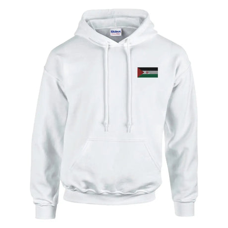 Sweat à capuche drapeau de la république arabe sahraouie démocratique en broderie - pixelformaflag