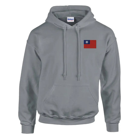 Sweat à capuche Drapeau de la République de Chine en broderie - Pixelforma 