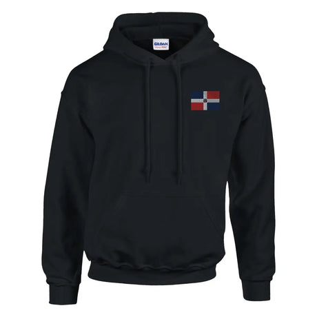 Sweat à capuche Drapeau de la République dominicaine en broderie - Pixelforma 