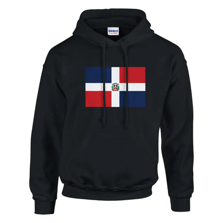 Sweat à capuche Drapeau de la République dominicaine - Pixelforma 