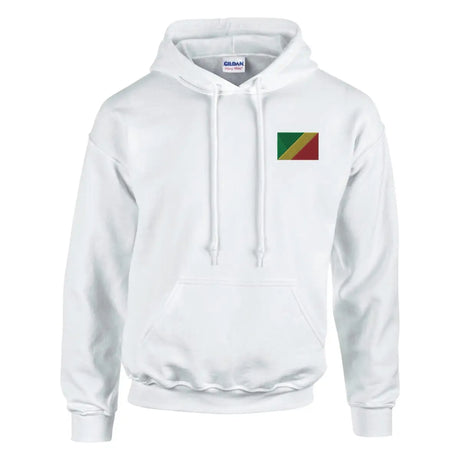 Sweat à capuche drapeau de la république du congo en broderie - pixelformaflag