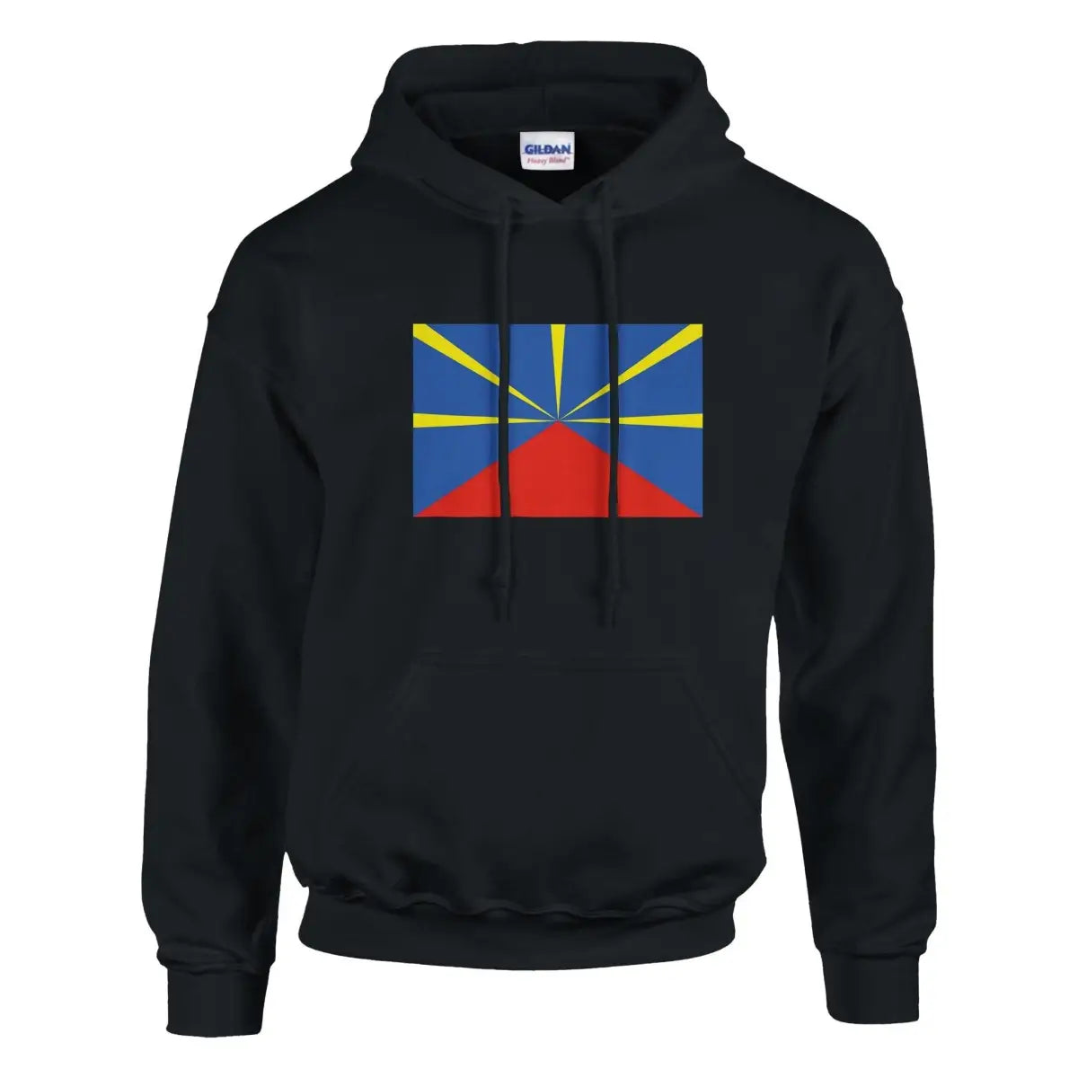 Sweat à capuche Drapeau de La Réunion - Pixelforma 