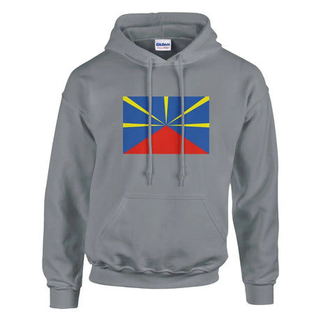Sweat à capuche drapeau de la réunion - pixelformaflag