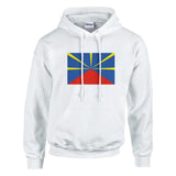 Sweat à capuche drapeau de la réunion - pixelformaflag