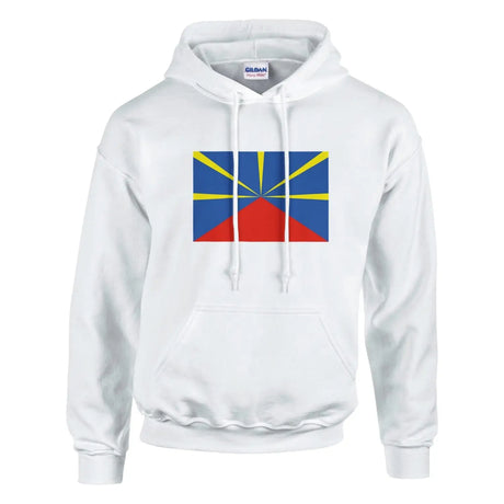 Sweat à capuche drapeau de la réunion - pixelformaflag