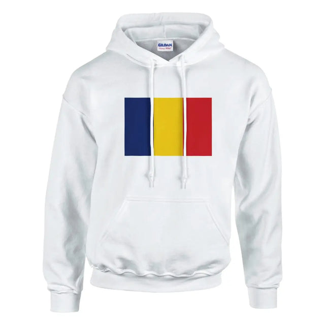 Sweat à capuche Drapeau de la Roumanie - Pixelforma 